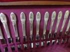 Silverplate Flatware 103pc Dinner Set   Chest 1847 Rogers First Love For 16