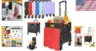 Foldable Utility Cart Aluminum Plastic 110lbs Large Capacity Shopping Transport