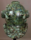 Vintage Brass Diving Helmet Antique Us Navy Mark V Deep Sea Scuba Divers Antique