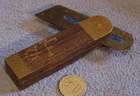 H Disston   Sons Tiny Sliding T Bevel Square Decorative Brass Trim Early Type