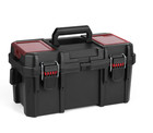 Hyper Tough 16-inch Toolbox  Plastic Tool And Hardware Storage  Black