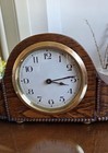1920 s Oak Mantel Clock With Working Mechanical Movement