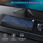 2 4g Wireless Keyboard And Mouse Combo  Rechargeable Ergonomic Wireless Compu   