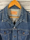 Vtg Levi s 71506 0216 Blue Denim Jean Jacket Mens 44l   Small Trucker Usa