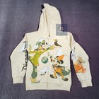 Mickey   Friends Disneyland Child Hoodie Zip Jacket Halloween New 7  8 Donald