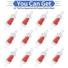 Aquarium Air Pump Check Valve 12pcs Fish Tank One Way Non-return Check Valve Air