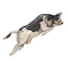 Vintage 2003 Signed Bonnie Barrett Cow Jumped Over The Moon Original Wall Art