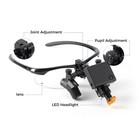 3 0x Dental Medical Binocular Loupes surgical 5w Led Surgical Head Light