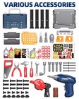 Kids Tool Bench With Realistic And Electric Drill  Construction Workbench Toy   
