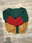 Zaful Corduroy Bomber Jacket Men Large Color Block Hooded Vintage 90 s Retro