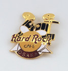 Hard Rock Cafe Pin Osaka Black Drum Set