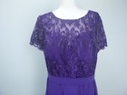 Jj s House Purple A-line Lace And Chiffon Formal Dress Sz 18w 269038 Sweatheart