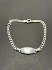 New Condition 6  Baby Sterling Silver I d  Bracelet 925