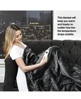 Medical King Heated Blanket  Machine Washable 50   x 60     color Gray 