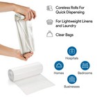 7-10 Gallon Clear Garbage Can Liners  100 Count - Small - Medium Trash Can Li   