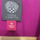 Vince Camuto Women s Pink Lined Pocket Button Blazer Jacket Mid-length 10