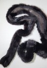 Vintage Dark Brown Mink Fur Collar Trim Stole Wrap Furrier Couture Piece