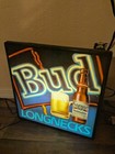 Vintage Budweiser Bud Light Longneck Beer Light Up Sign 18  X 18  