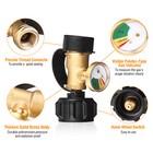 Propane Tank Gauge Rv Pressure Brass Adapter Gas Level Meter Grill Bbq Indicator