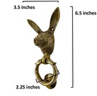 Brass Rabbit Door Knocker Decorative Hare Solid Brass Knockers