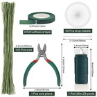 Floral Tape And Wire Arrangement Tools Kit Green 14 Inch Craft Stem Wire Set