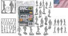 Iconic Bmc 27pc Ww2 Army Men - Marching Gray Soldiers  National Toy Hall Of Fame