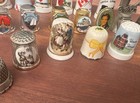 Mixed Lot Of 20 Vtg Various Thimbles Metal Pewter China Fenton W Germany