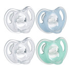 Ultra-light Silicone Pacifier  Symmetrical One Piece Design  Bpa-free  4-count