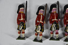10 Vintage Britains Toy Soldiers English Scottish Metal Hand Painted Lot