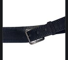 Vtg Brute-tan Men s Black Suede Cowhide Split Leather Belt Sz 38 Made In Usa