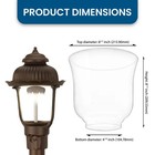American Mantle Glass Globe Glg1700 For Gl1700 And Jk-6a Outdoor Gaslights
