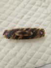 Vintage Tortoiseshell Celluloid Ink Blotter W  Hand Painted Flowers Art Deco   