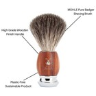 M  hle Rytmo Pure Badger Shaving Brush For Men With Chrome-plated Base Plum