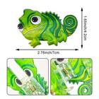 2 Pack Green Lizard Hair Claw Clips  Cute Dinosaur Acetate Green