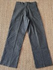 Vtg 40s Salt   Pepper Workwear Pants Cone Sanforized High Waist 28x29 Foreside