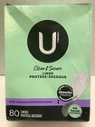 U By Kotex Clean   Secure Unscented Panty Liners  Extra Coverage  320ct