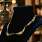 Boho Hippie  Art Glass Beads   Metal Fire Glazed Clay Beads 