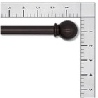 Mainstays 5 8 Inch Bronze Ball  28  To 48  Width  Single Curtain Rod Set