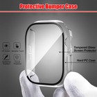 For Apple Watch Series 10 42 46mm Pc Case Cover Tempered Glass Screen Protector