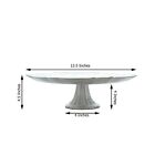 Silver 14  Round Glass Cake Stand Scalloped Edge Cupcake Holder Decorations