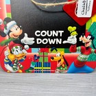 Disney Mickey Mouse Christmas Countdown Chalkboard Hanging Holiday Display Nwt