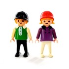 Vintage Playmobil 3714 Childern   Jumping Ponies Near Complete