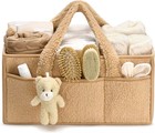 Baby Diaper Caddy Organizer For Changing Table Plush Diaper Stackers   Caddies