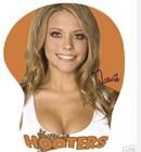 Hooters Girl Squishy Boobs Mousepad -    natalie Reeves     rare Ooak 