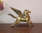 Angel Flying Horse Statue Showpiece Brass Stallion Taking Flight With Wing Hk584