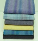 Hand Dyed Rug Hooking Wool Mill-dyed    pansies  Violets   Periwinkles  -  6-pc 