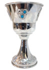 Vntg Judaica Jewish Shabbat Jerusalem Kiddush Cup 12 Tribes Of Israel Tel Aviv