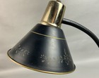 1950s Mid Century Metal Desk Lamp Toleware Gooseneck Tested