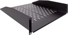2u 19-inch Vented Rack Mount Shelf - 18-inch Deep Server Cabinet For Organizing