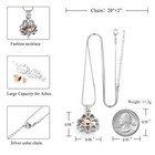 Cremation Jewelry For Ashes Pendant - Lotus Urn Necklace With Mini Keepsake U   